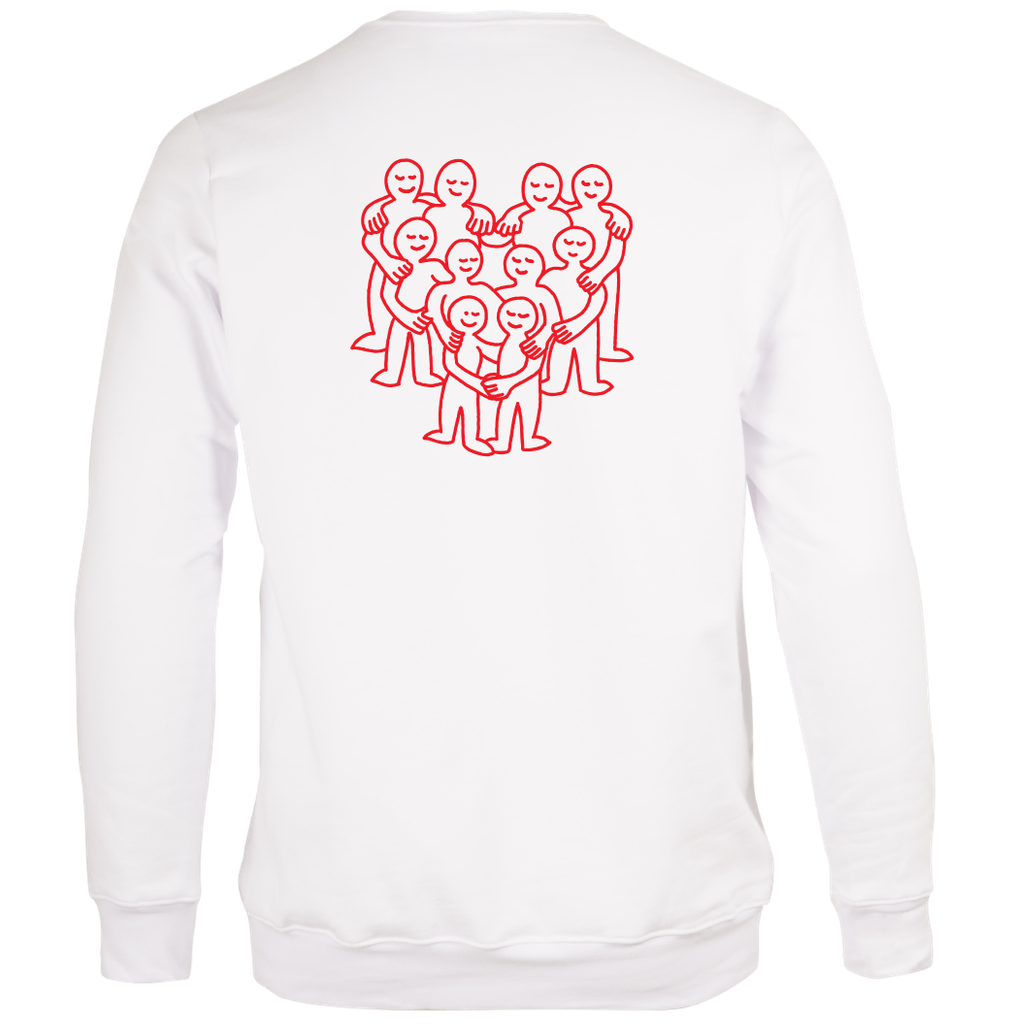 CENTRAIDE - O732U Ouaté col rond unisexe (BLANC) - SE. S16062 (AV) - SE. S16063 (DOS) - ETT. ETT1058 (BAVD)