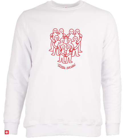 CENTRAIDE - O732U Ouaté col rond unisexe (BLANC) - SE. S16064 (AV) - SE. S16065 (DOS) - ETT. ETT1058 (BAVD)