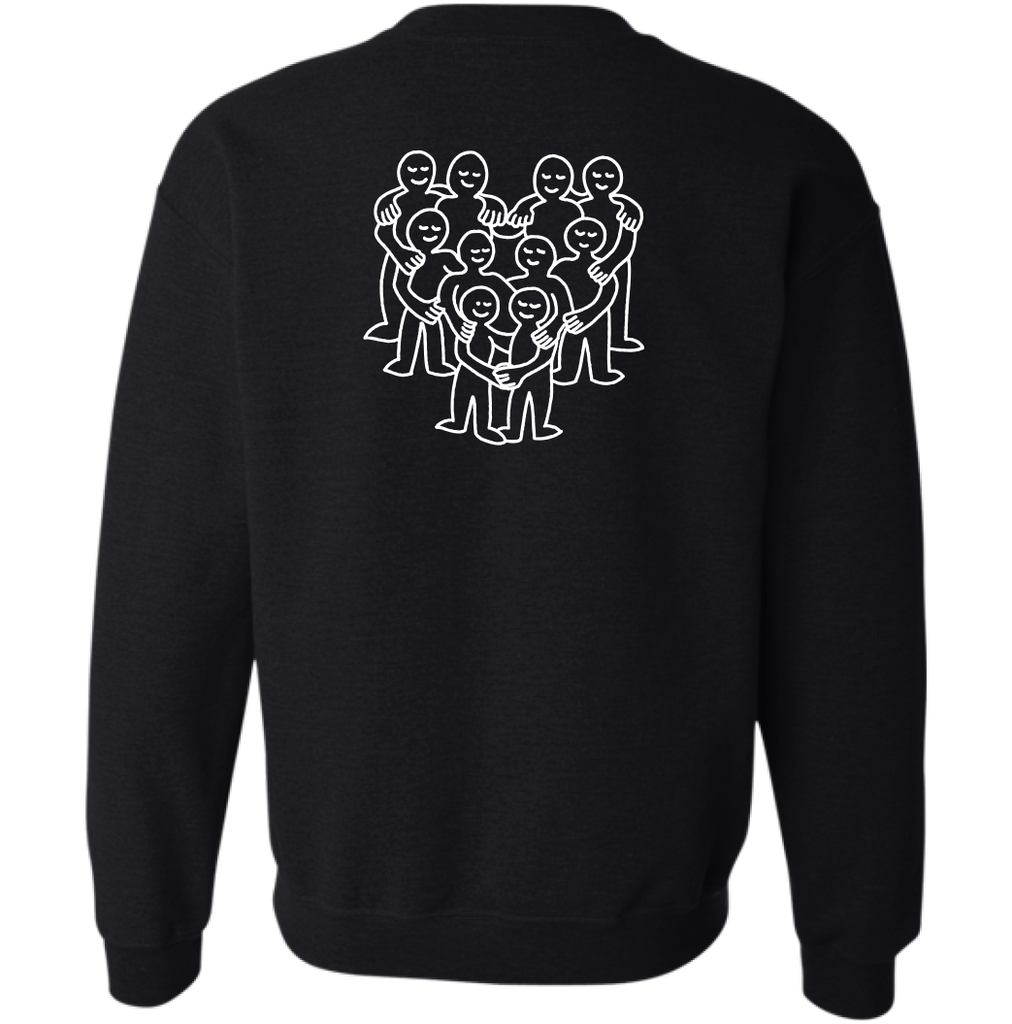 CENTRAIDE -O732U Ouaté col rond unisexe (NOIR) - SE. S16062 (AV) - SE. S16063 (DOS) - ETT. ETT1058 (BAVD)