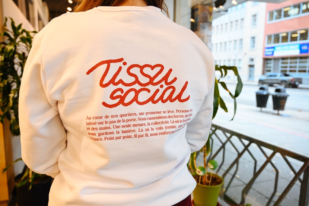 CENTRAIDE PERSONNES - O732U Ouaté col rond unisexe (BLANC) - SE. S16064 (AV) - SE. S16065 (DOS) - ETT. ETT1058 (BAVD)