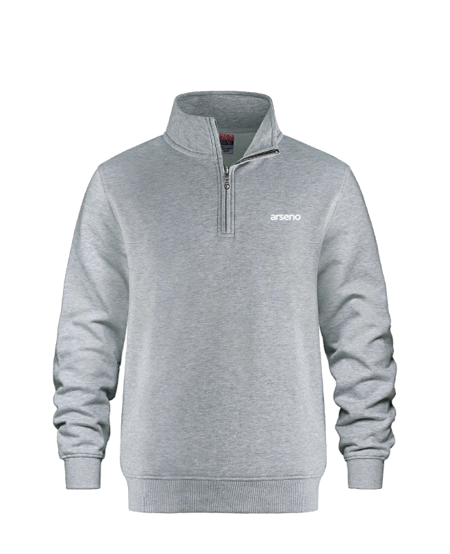 ARSENO EMPLOYÉS - L00545 Chandail 1/4 Zip Molleton - BR. 14025 (AVG)