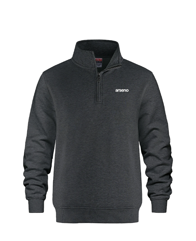 ARSENO EMPLOYÉS - L00545 Chandail 1/4 Zip Molleton - BR. 14025 (AVG)