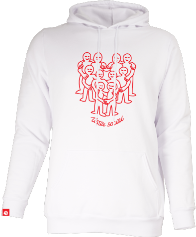 CENTRAIDE - O730U Ouaté à capuchon unisexe (BLANC) - SE. S16064 (AV) + SE. S16065 (DOS) + ETT. ETT1058 (MD)