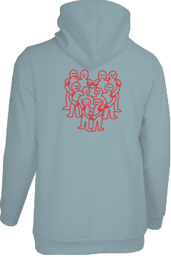 CENTRAIDE  - O728U OUATÉ À CAPUCHON SANS LACET (BLEU) - SE. 16062 (AV) + SE. 16063 (DOS) + ETT. ETT1058 (MD)