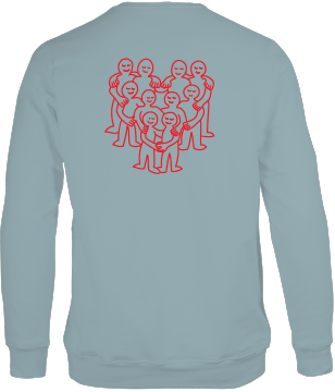 CENTRAIDE - O732U Ouaté col rond unisexe (BLEU) - SE. S16062 (AV) - SE. S16063 (DOS) - ETT. ETT1058 (MD)