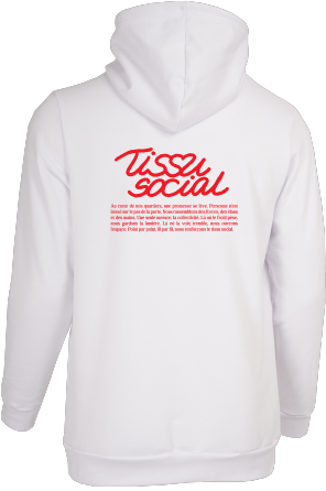 CENTRAIDE - O730U Ouaté à capuchon unisexe (BLANC) - SE. S16064 (AV) + SE. S16065 (DOS) + ETT. ETT1058 (MD)