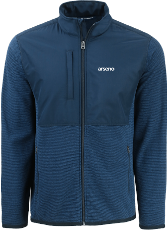 ARSENO & ASS. INC. - MCK01370 Veste hybride zippée intégrale en polaire recyclée Cutter & Buck Hunts Point pour homme - BR. 14025 (AVG)