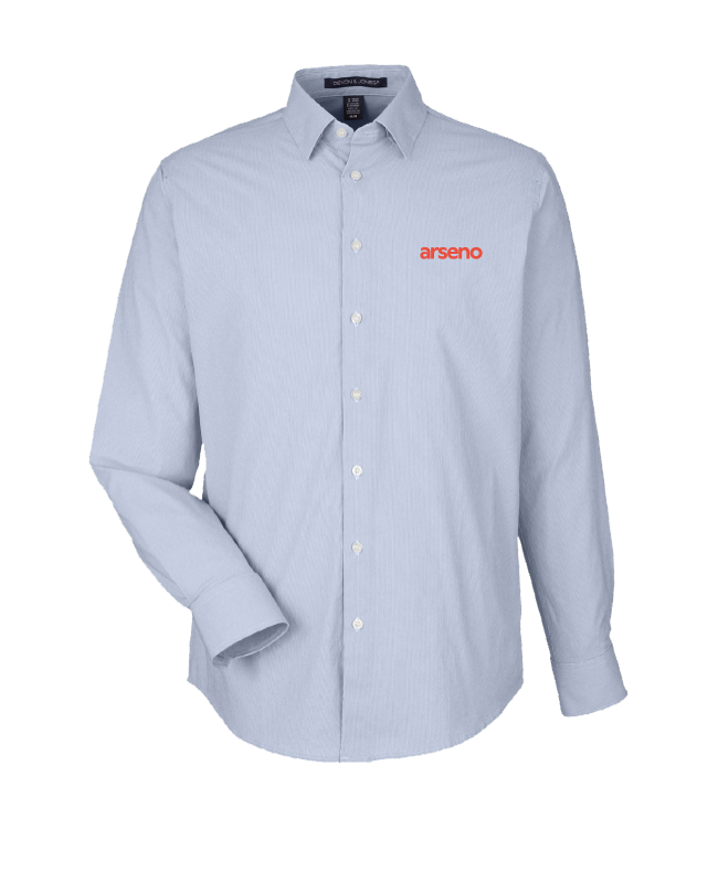 ARSENO EMPLOYÉS - DG537 Chemise fine rayure pour homme - BR. 14025 (AVG) - BR. 14020 (BDG)