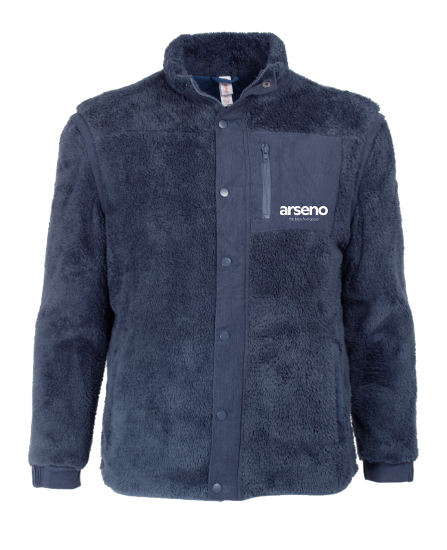ARSENO EMPLOYÉS - XS440U Manteau en sherpa avec manches amovibles - DTF. DTF-824 (AVG)