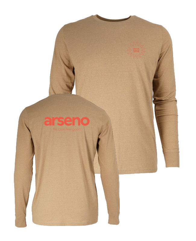 ARSENO EMPLOYÉS - X2308U Chandail à manche longue coton recyclé - SE. S15859 (AVG) - SE. S15860 (DOS)