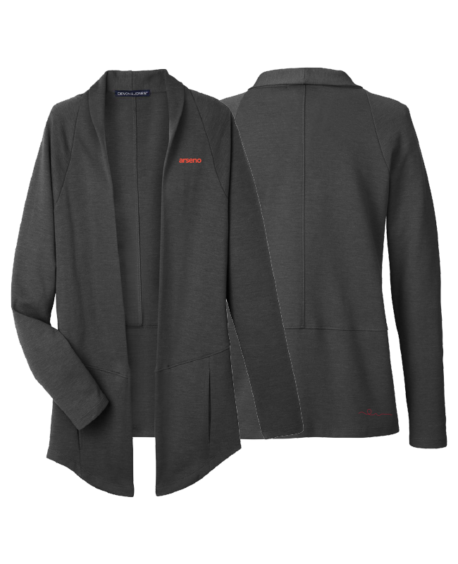 ARSENO EMPLOYÉS - DG481W Cardigan Charleston pour femme - BR. 14025 (AVG) - BR. 14019 (BDG)