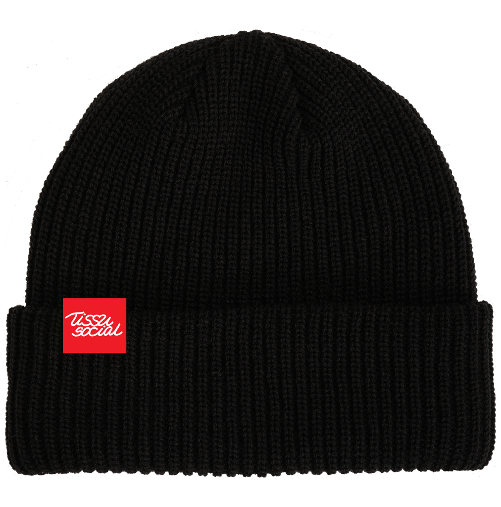 CENTRAIDE - 914 Tuque à rebord côtelée (NOIR) - ETT. ETT1059 (AVD) - ETT. COMPO. (INT)