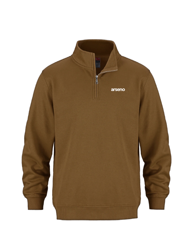 ARSENO EMPLOYÉS - L00545 Chandail 1/4 Zip Molleton - BR. 14025 (AVG)