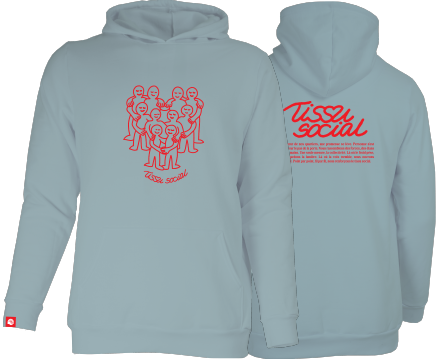 CENTRAIDE PERSONNES - O728U OUATÉ À CAPUCHON SANS LACET (BLEU) - SE. 16064 (AV) + SE. 16065 (DOS) + ETT. ETT1058 (MD)