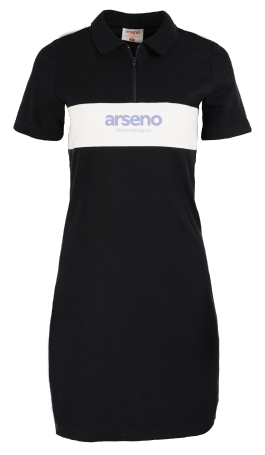 ARSENO & ASS. INC. - 7023W Robe polo à blocs de couleur 1/4 zip - DTF. DTF-2177 (AV)