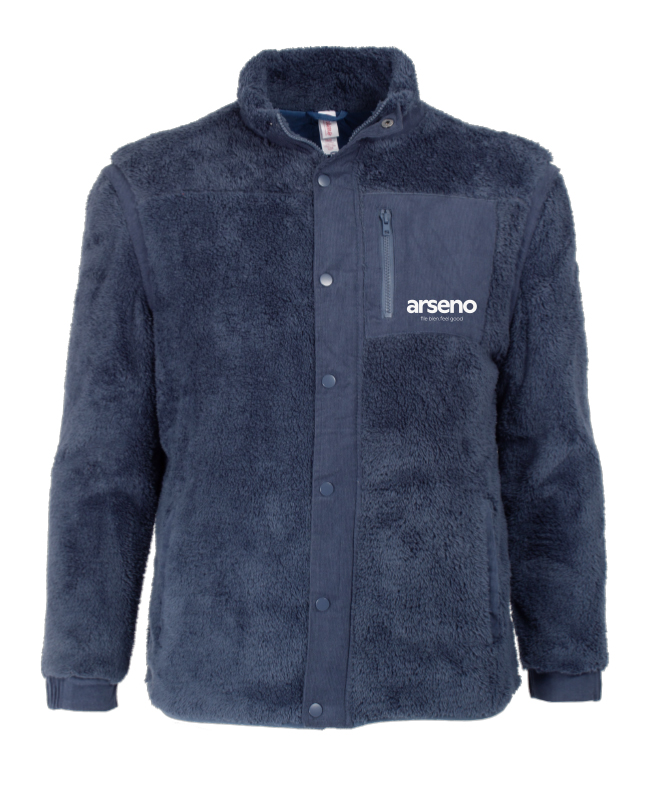 ARSENO EMPLOYÉS - XS440U Manteau en sherpa avec manches amovibles - DTF. DTF-824 (AVG)