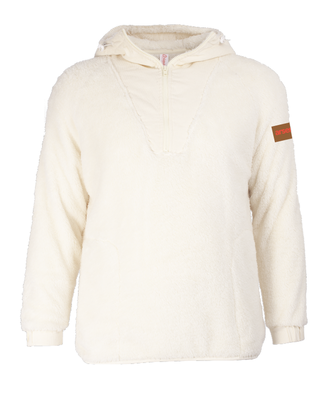 ARSENO EMPLOYÉS - XS220U Chandail 1/4 zip en sherpa avec capuchon - EC. EC1165 (MG)