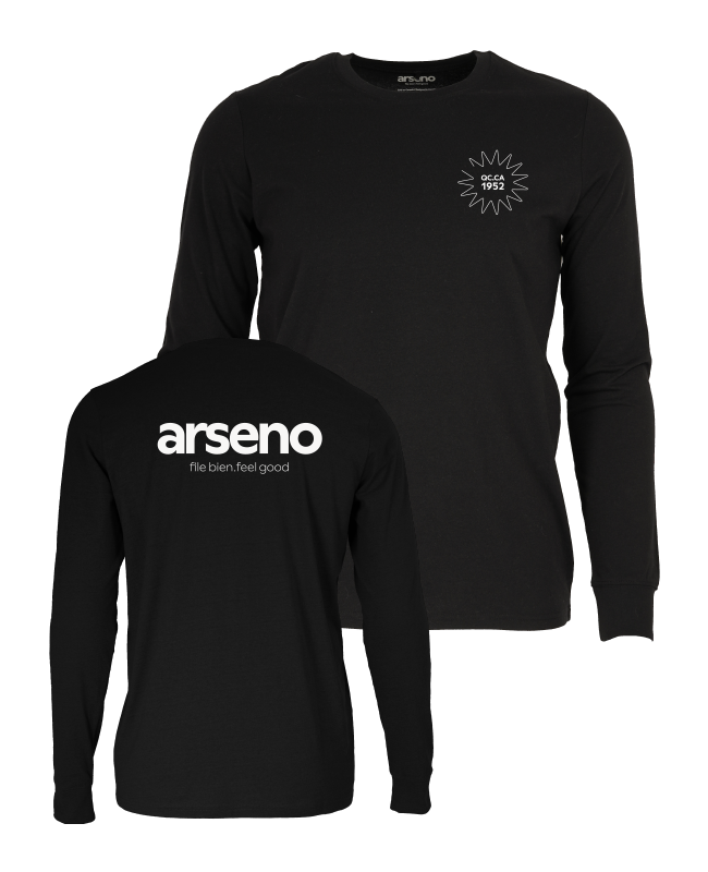 ARSENO EMPLOYÉS - X2308U Chandail à manche longue coton recyclé - SE. S15859 (AVG) - SE. S15860 (DOS)