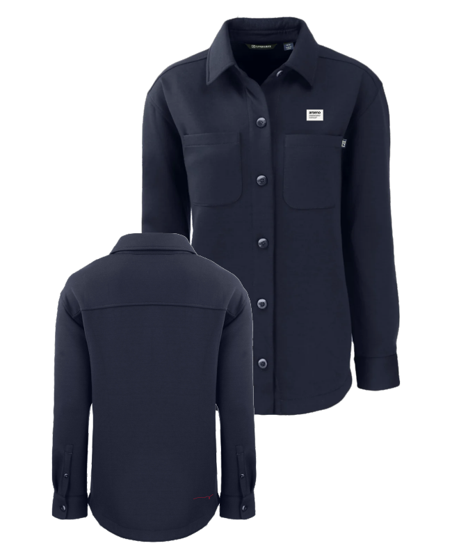 ARSENO EMPLOYÉS - LCK00161  Veste chemise écologique recyclée femme - ETT. ETT1042 (AVG) - BR. 14018 (BDG)